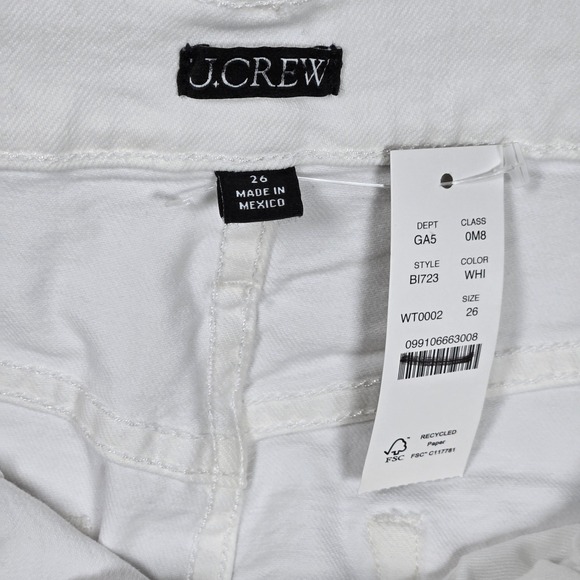 J. Crew‎ Denim mini skirt in white 26 NWT - Picture 4 of 11